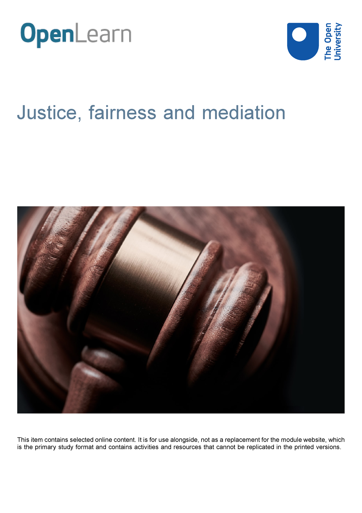 case study for justice and fairness