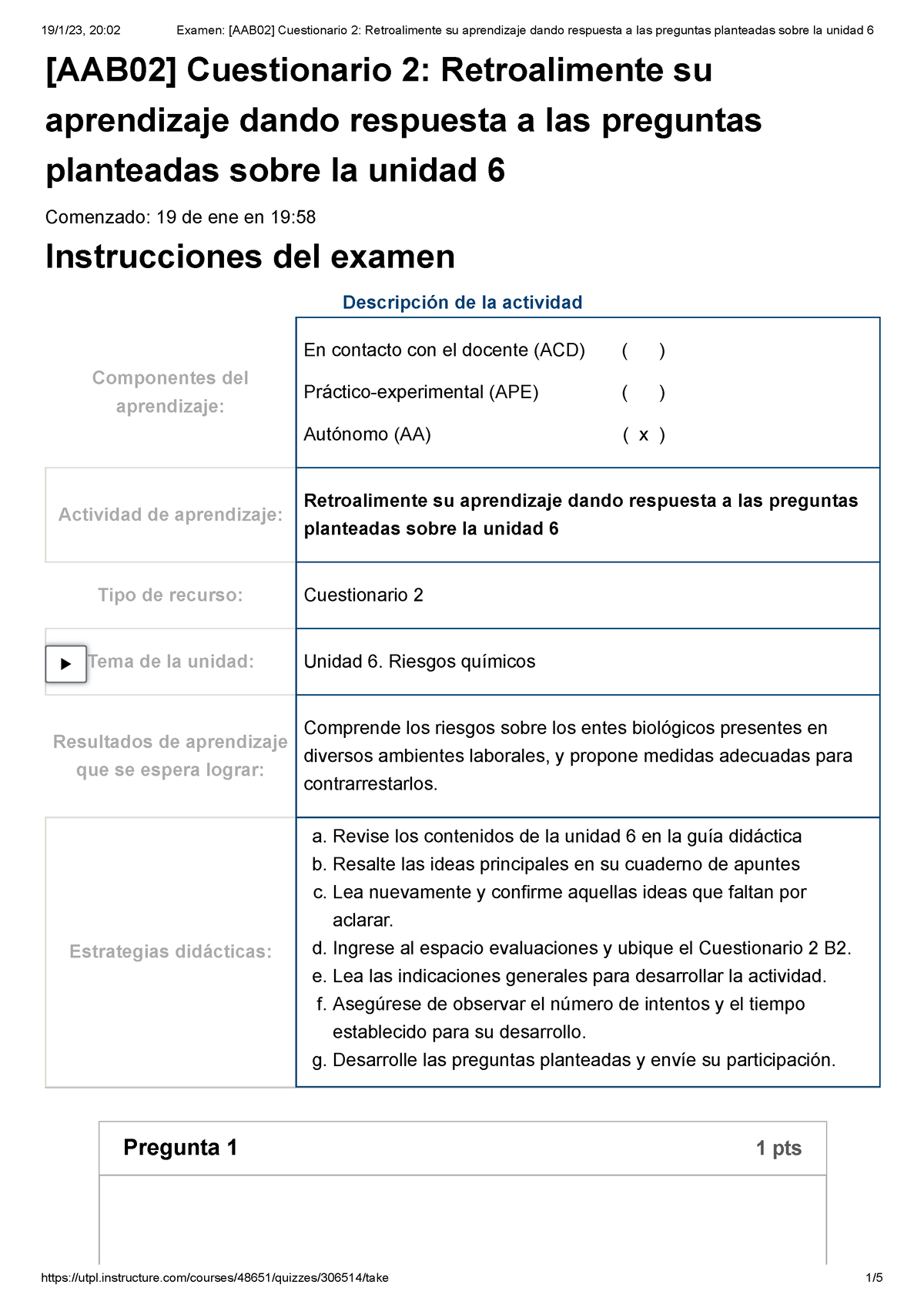 Examen [AAB02] Cuestionario 2 Retroalimente Su Aprendizaje Dando ...