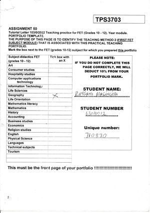 tpf3703 assignment 50 answers