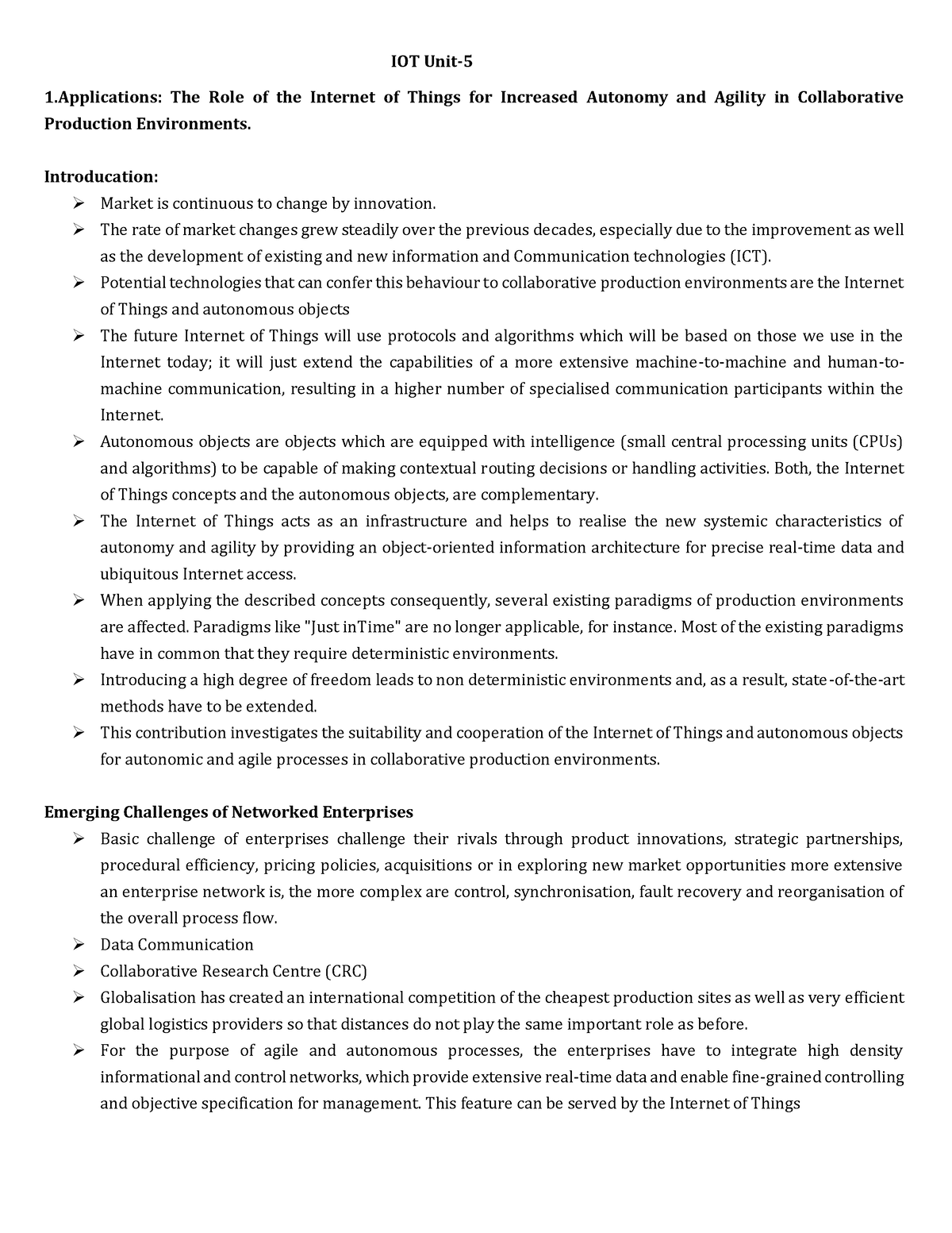 IOT Unit-5 - to study - IOT Unit- 1: The Role of the Internet of Things ...