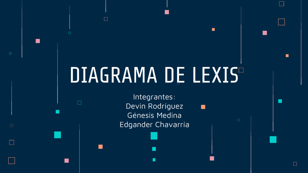 Diagrama De Lexis 1 Apuntes Integrantes Devin Rodríguez Génesis