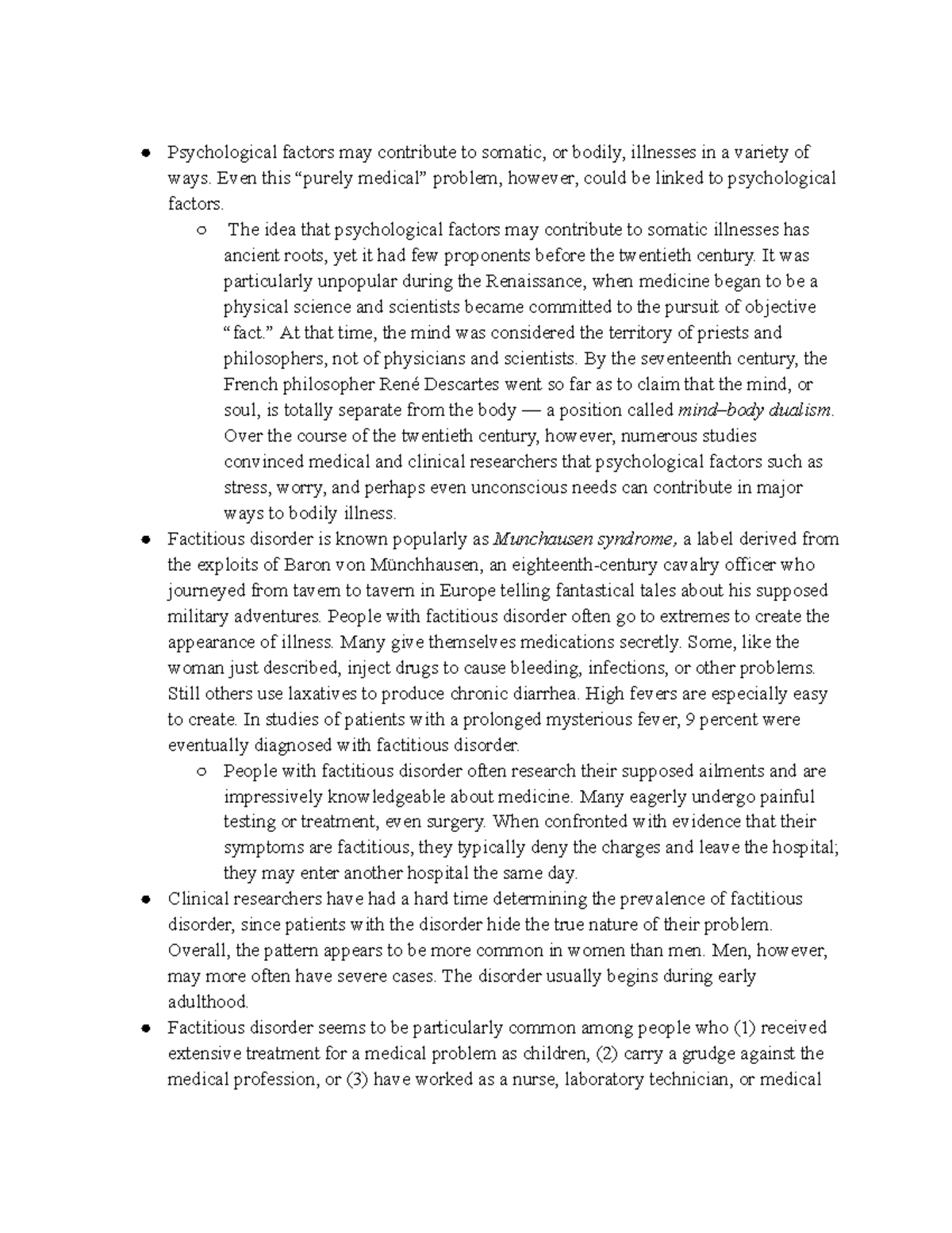 Ab psy ch 8 - summaries from chapter 8 - Psychological factors may ...
