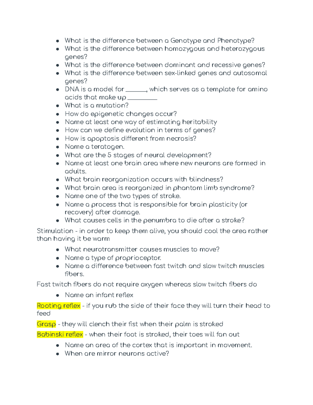 Brain and Behavior study guide - exam 2 - What is the dierence between ...