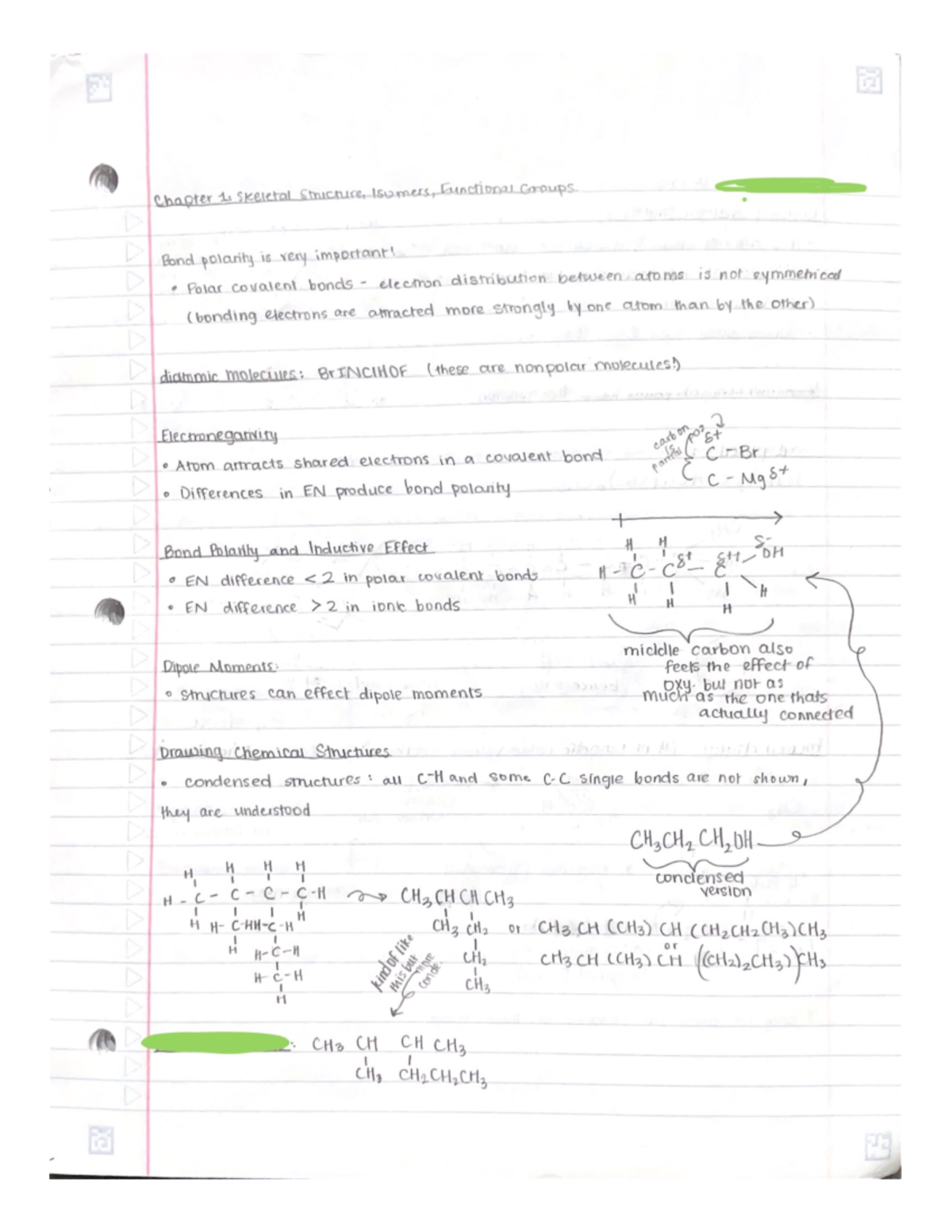 Ochem Chapter 1 Skeletal Structures - CH 6513 - Studocu