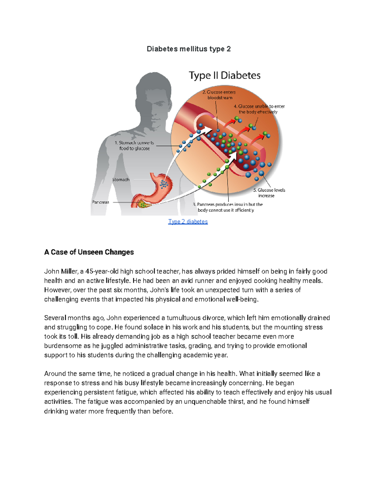 diabetes assignment introduction