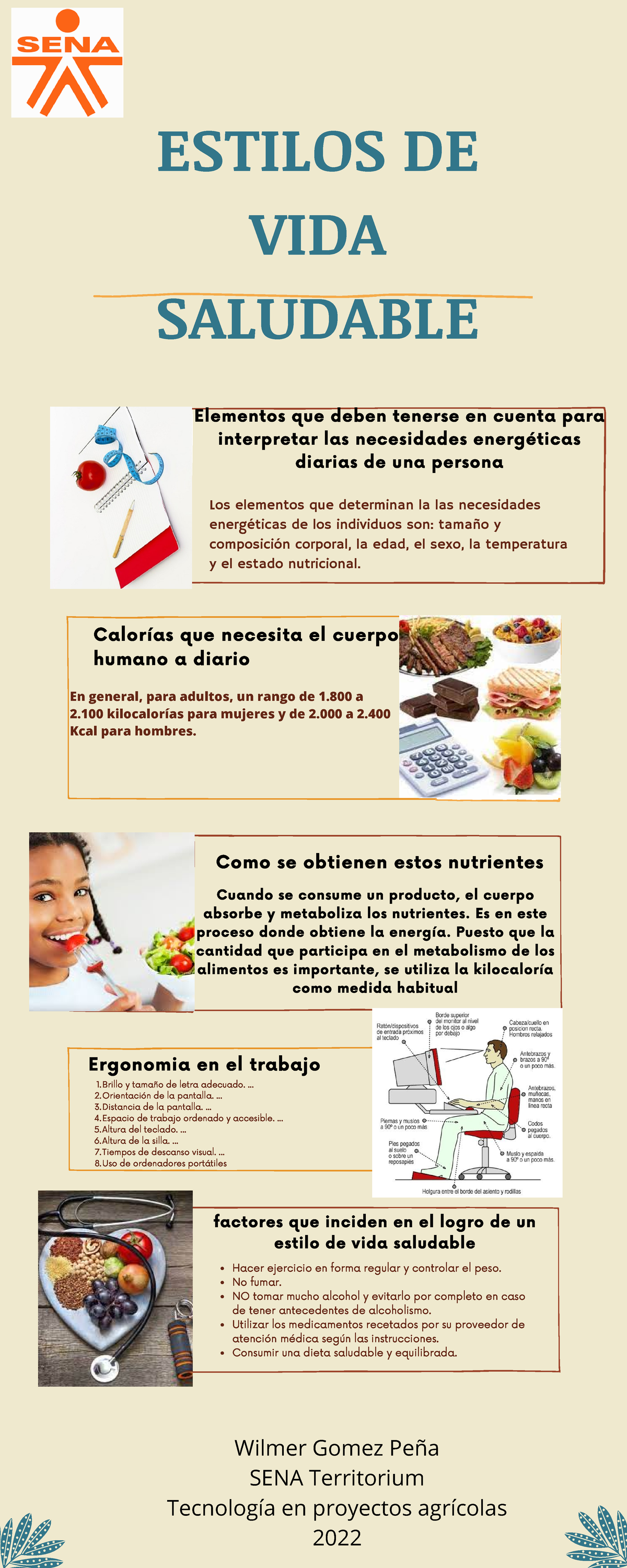 6 elementos para un estilo de vida saludable