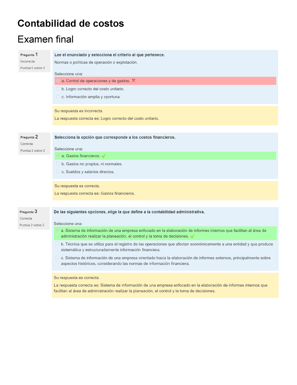 Evaluacion Virtual Final Contabilidad De Costos Examen Final Hot Sex Picture