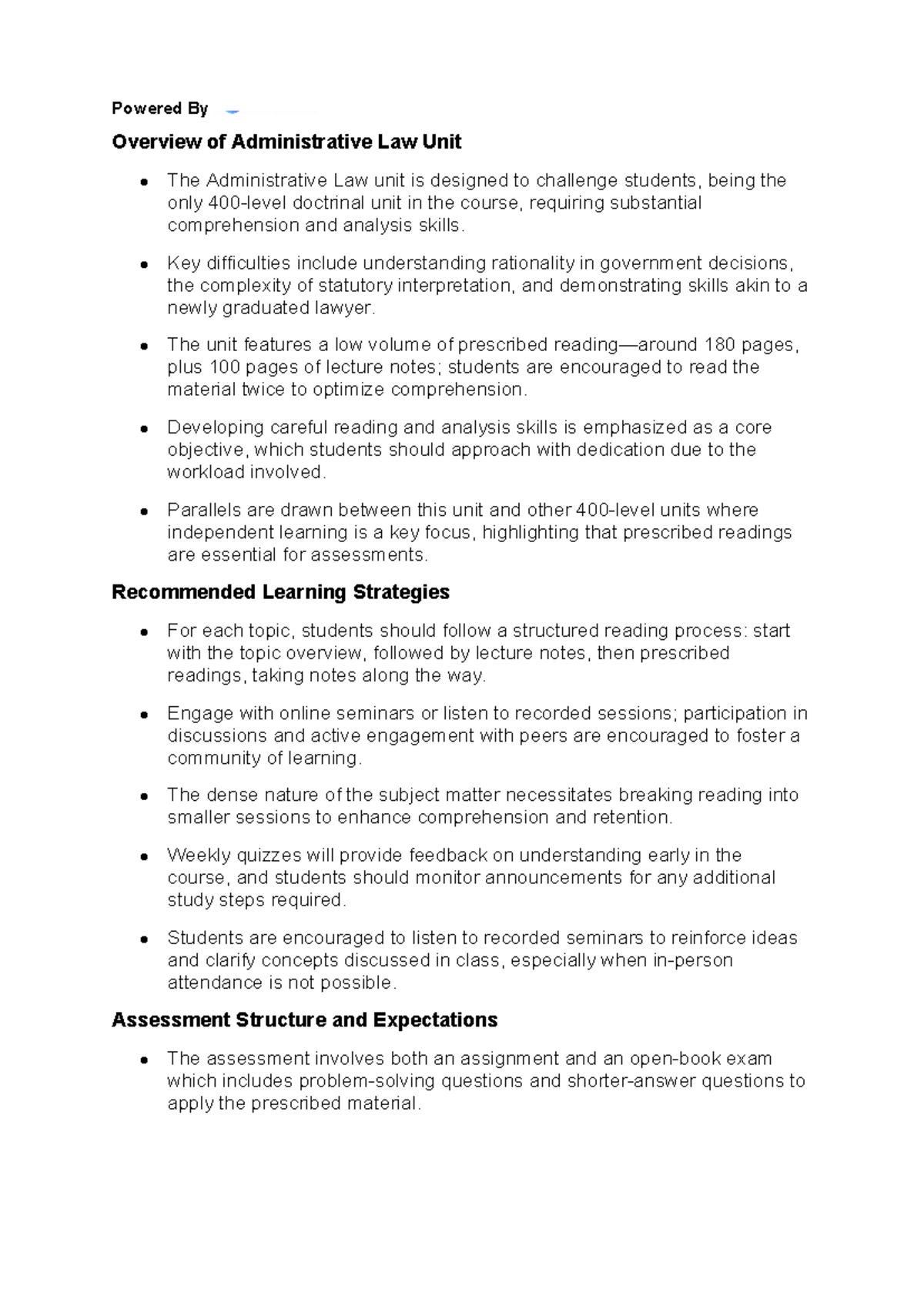 Topic 1 - Introduction - Powered By Overview of Administrative Law Unit ...