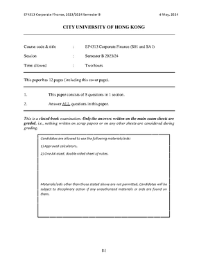 Exercise book chapter 23 answer - not be shared, uploaded, or ...