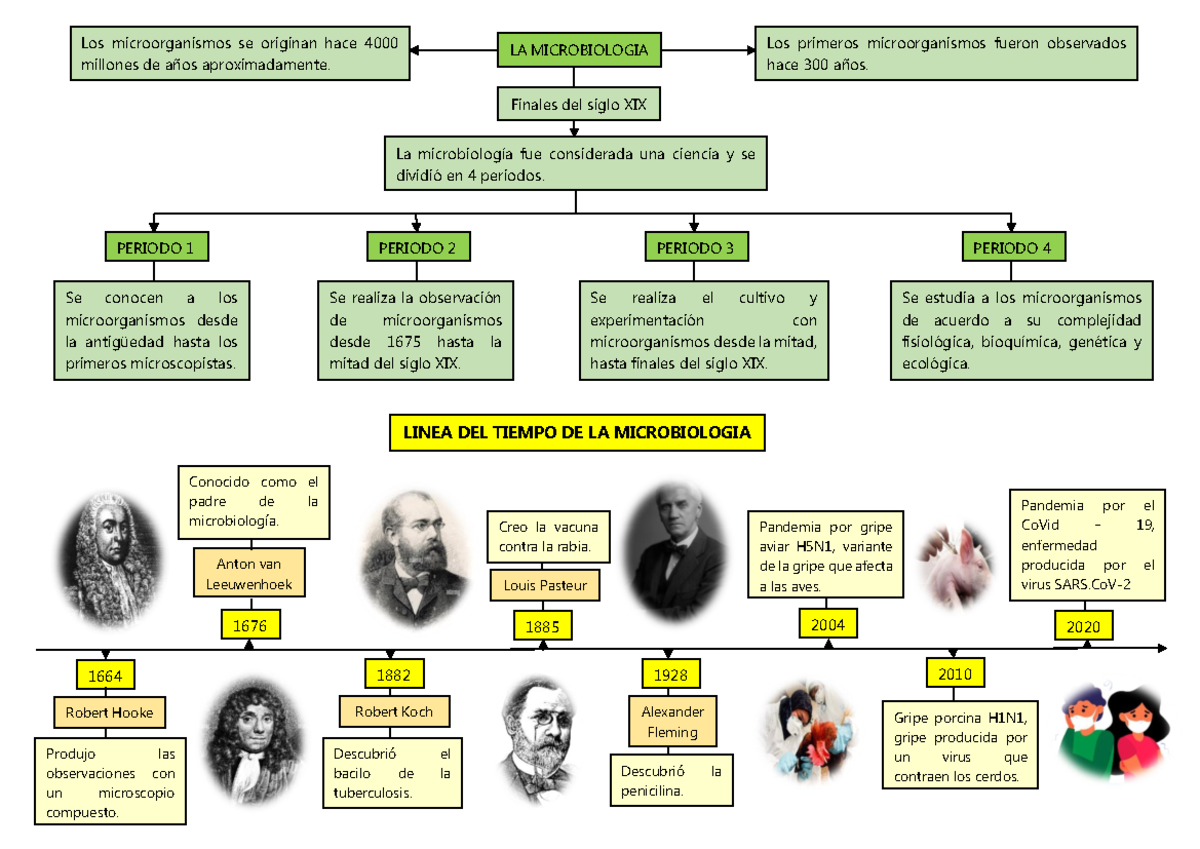 Historia DE LA Microbiologia I - Los microorganismos se originan hace ...