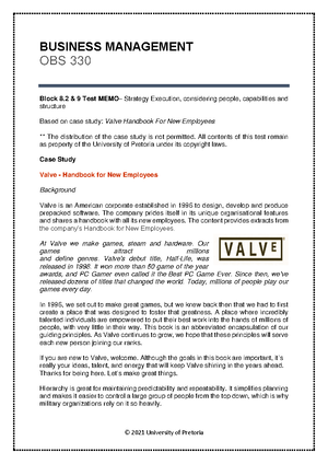 OBS 330 study guide 2023 - OBS 330 - UP - Studocu