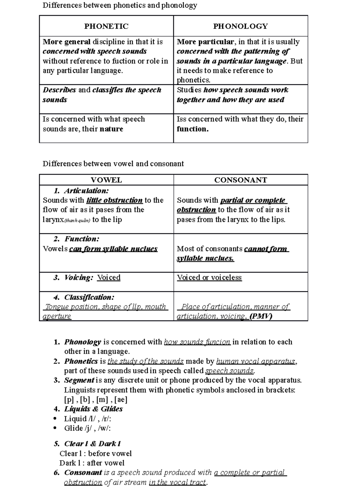 Phonology auto covered - Differences between phonetics and phonology ...