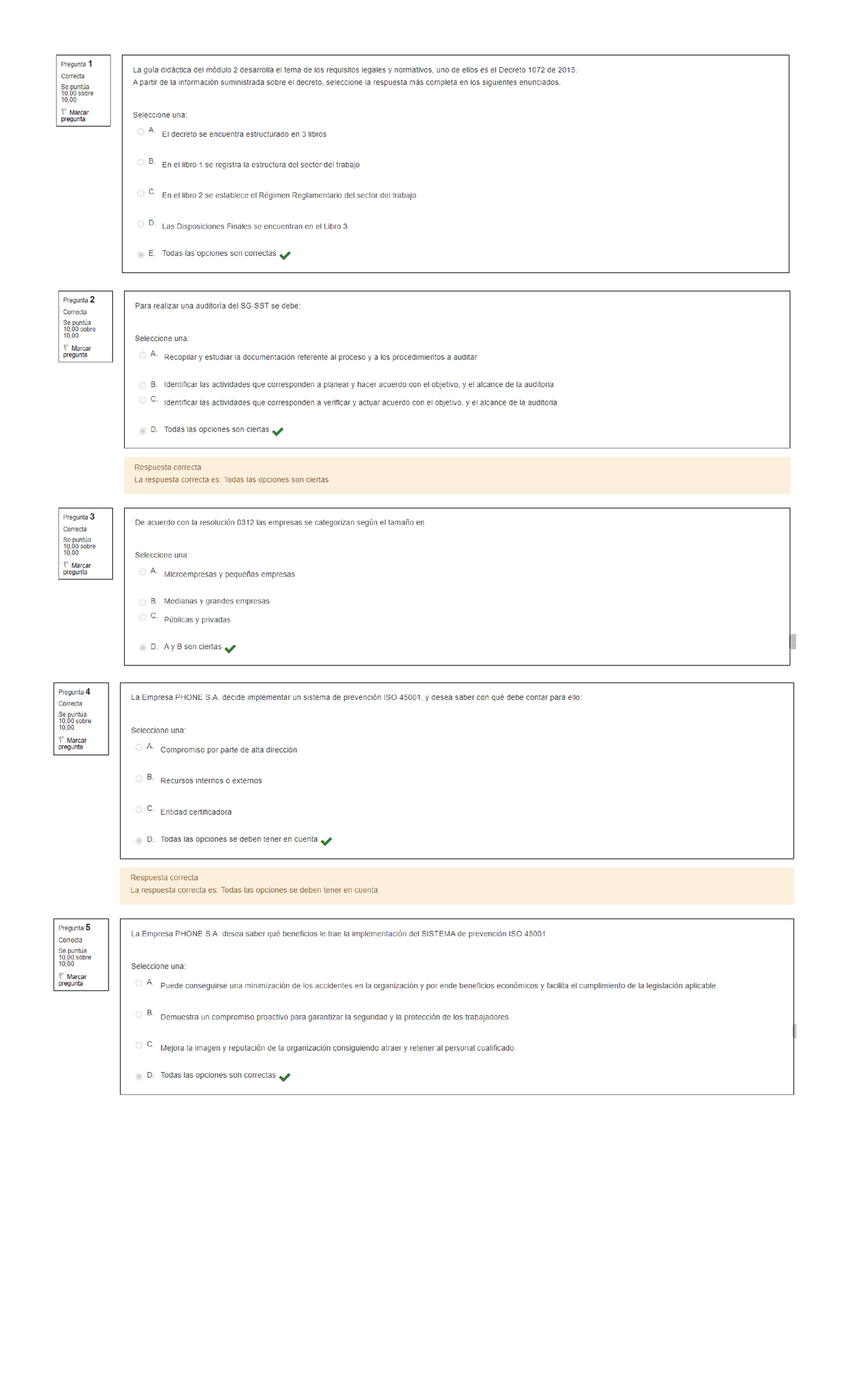 Evaluación Semana 2 Seguridad Y Salud En El Trabajo Studocu