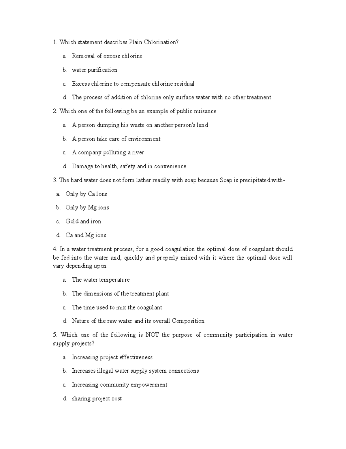 Model exam of 2024 (Mo E) Which statement describes Plain