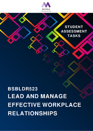 Bsbtwk 502 Student Assessment Tasks - BSBTWK502 | Manage Team ...