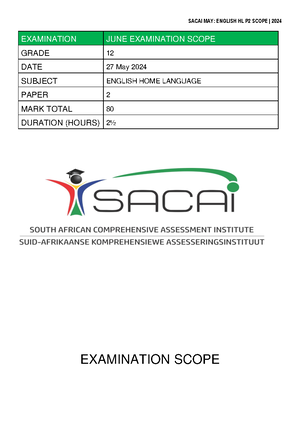 GEO Paper 1&2 Scope Prelim - Subject: Geography Task Name: GEOG SBA01 ...