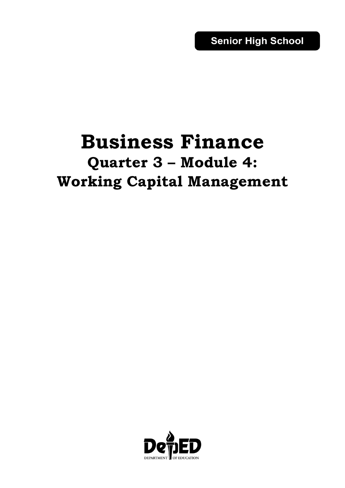 Business finance week 4 - Business Finance Quarter 3 – Module 4 ...