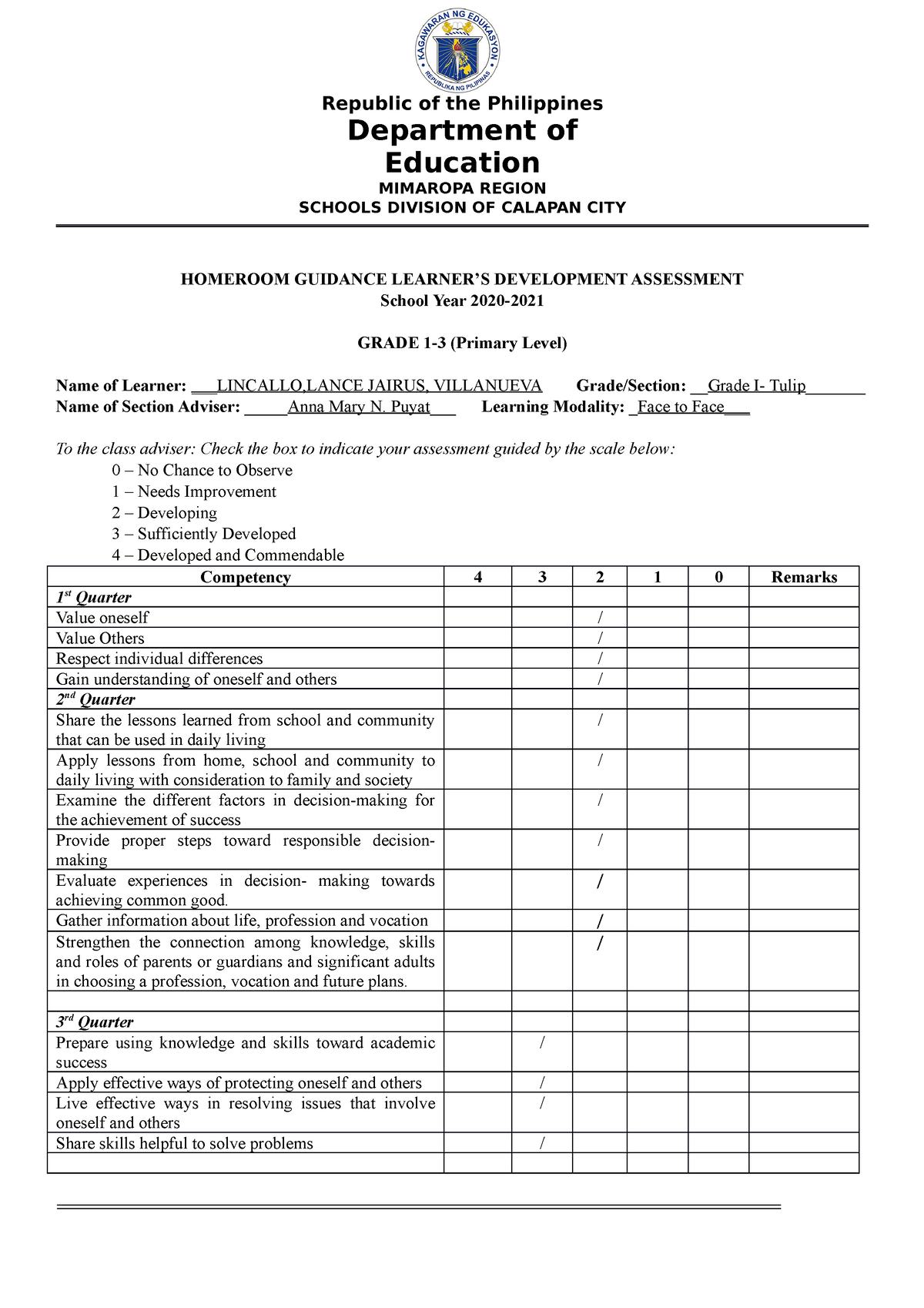 7HGP assesment primary 1 - AB Political Science - DWCC - Studocu