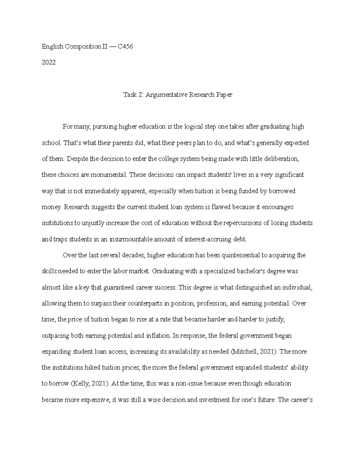 task 2 essays 2022