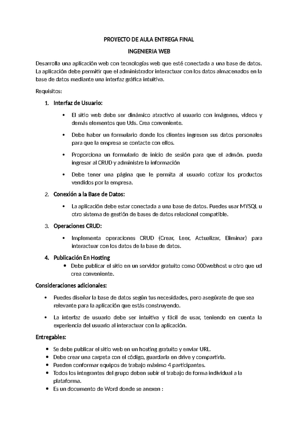 ACA Final Ingenieria Web - PROYECTO DE AULA ENTREGA FINAL INGENIERIA ...