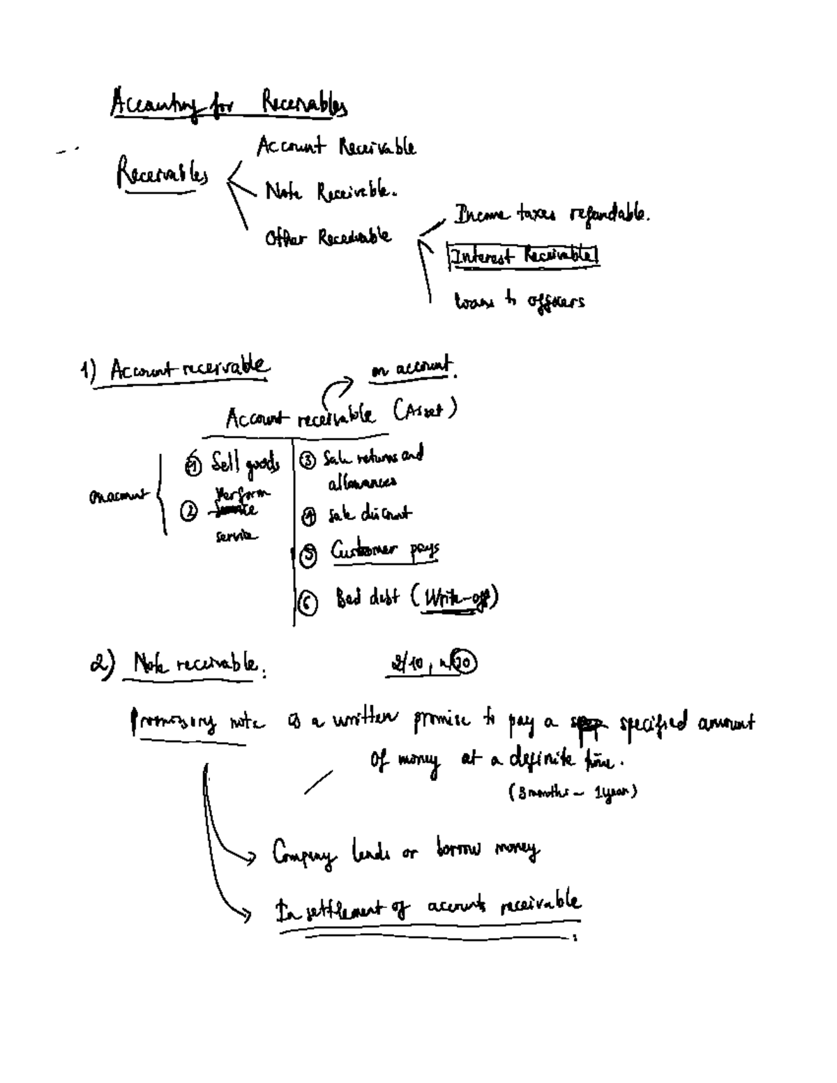 Accounting-for-receivables - Financial Accounting - Studocu