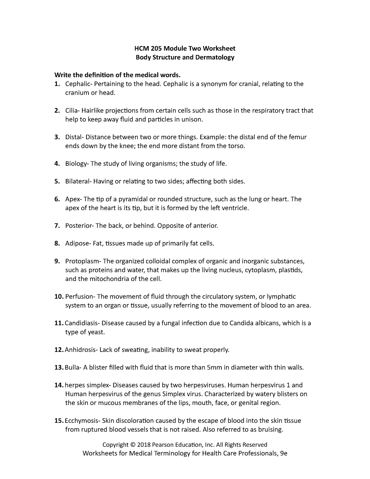 HCM 205 Module Two Worksheet - HCM 205 Module Two Worksheet Body ...