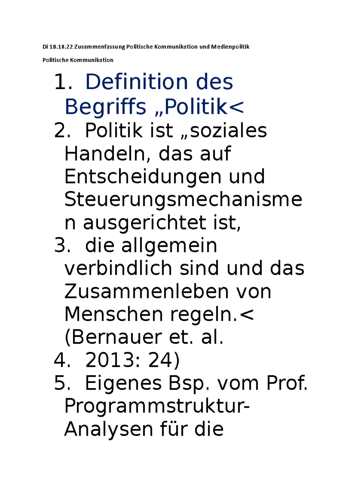 Sprachliche Merkmale Politisch-gesellschaftlicher Kommunikation Zusammenfassung Politische Kommunikation und Medienkpolitik - Di 18.10