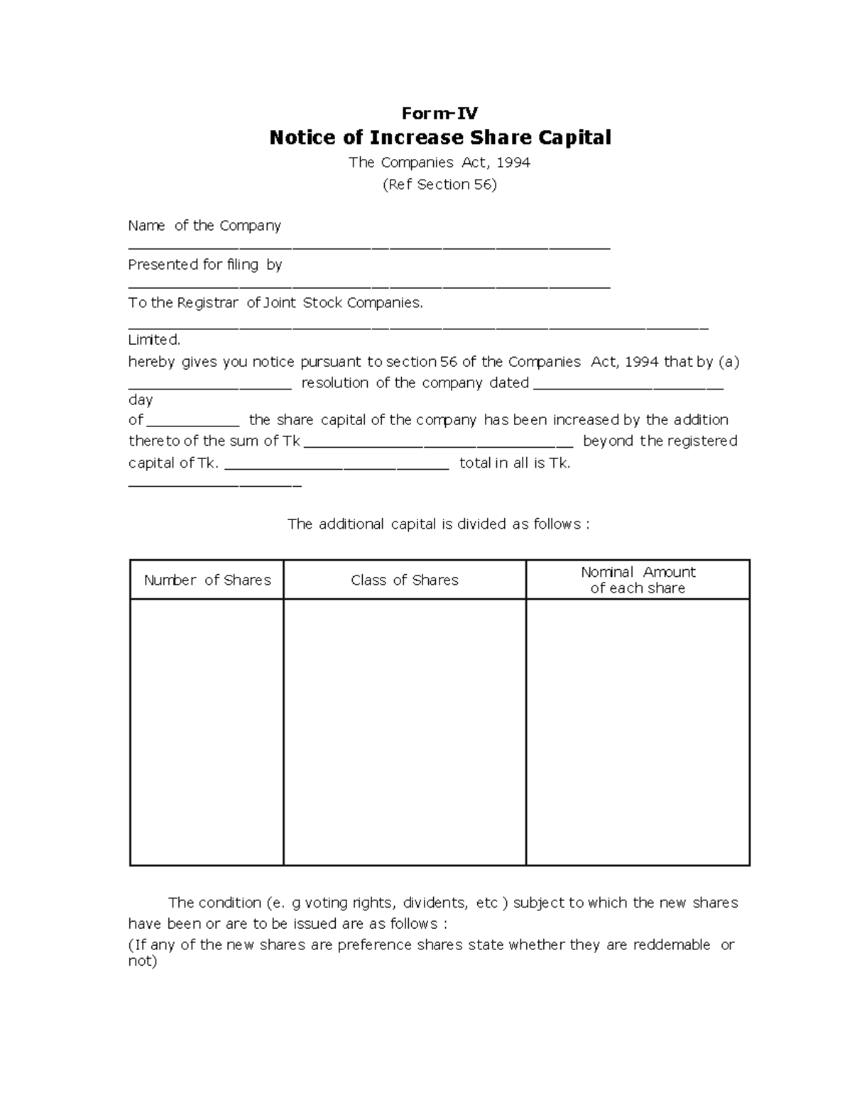 form-iv-rjsc-form-for-company-registration-form-iv-notice-of