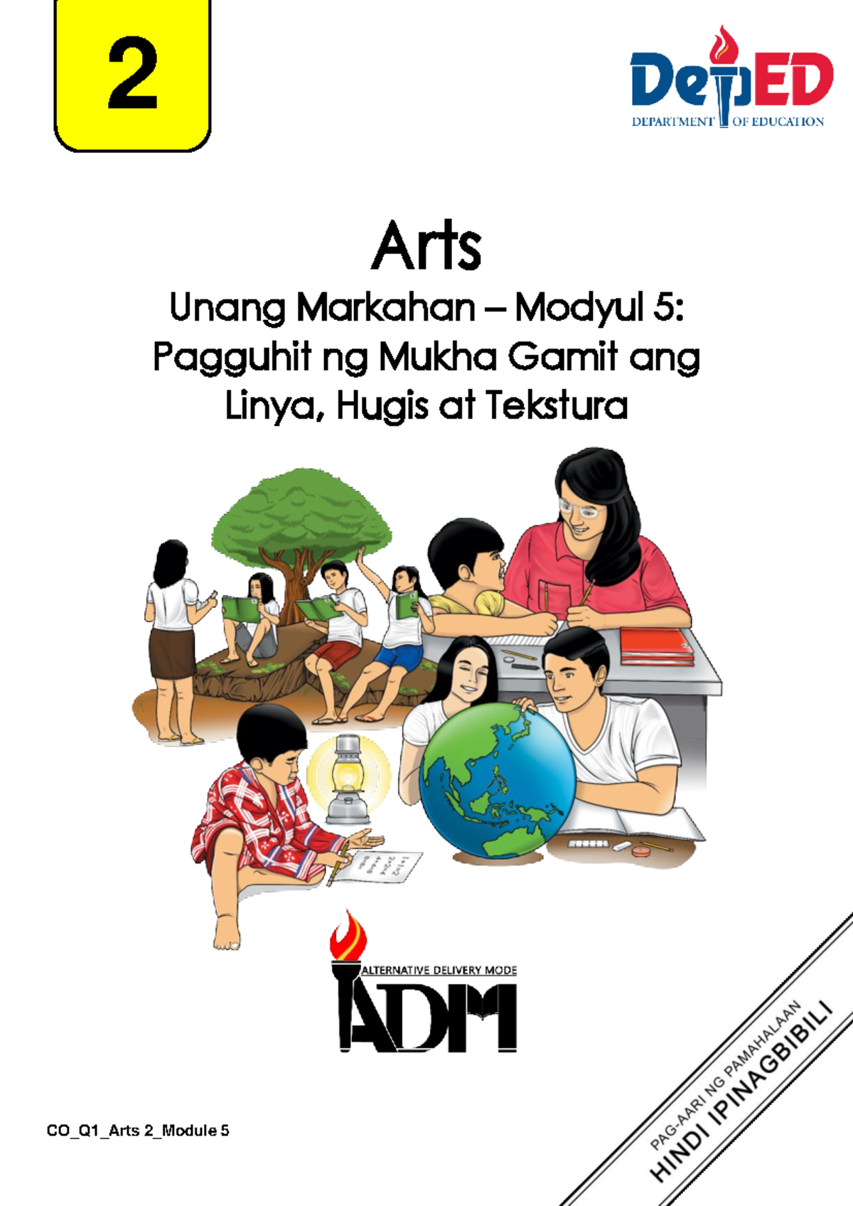 Arts2 q1 mod5 Pagguhit-ng-mukha-gamit-ang-linya-hugis-at-tekstura v2 ...