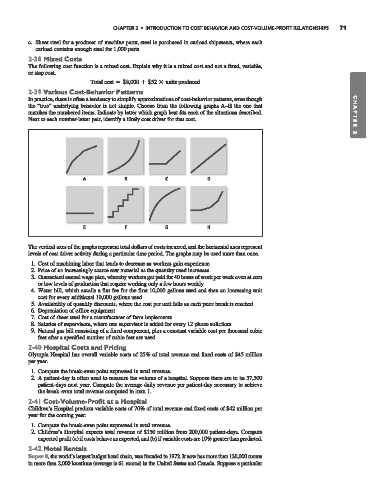 Chapter 2(2) - practice - managerial accounting - Studocu