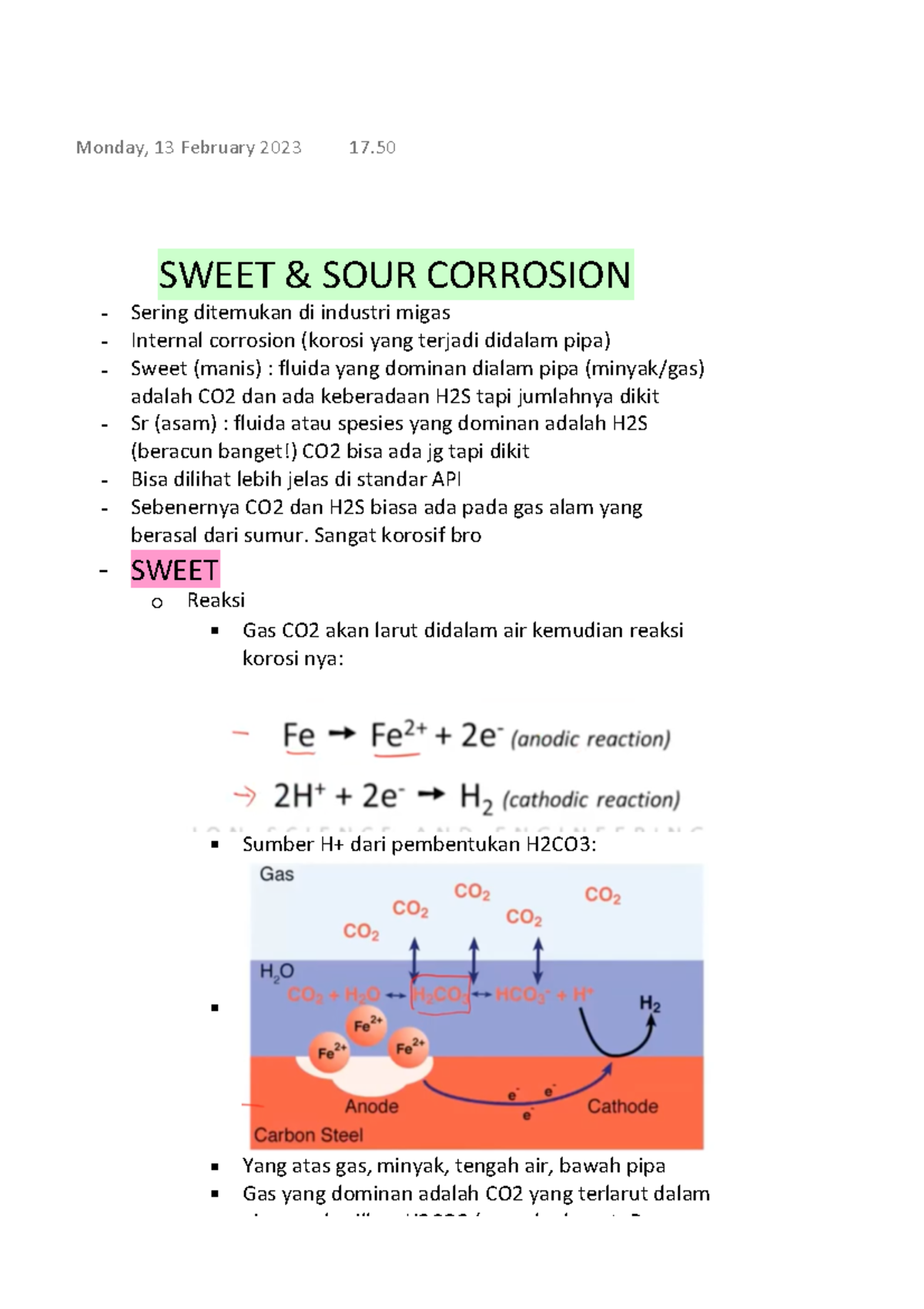 Sweet AND SOUR Corrosion - SWEET & SOUR CORROSION Sering ditemukan di ...