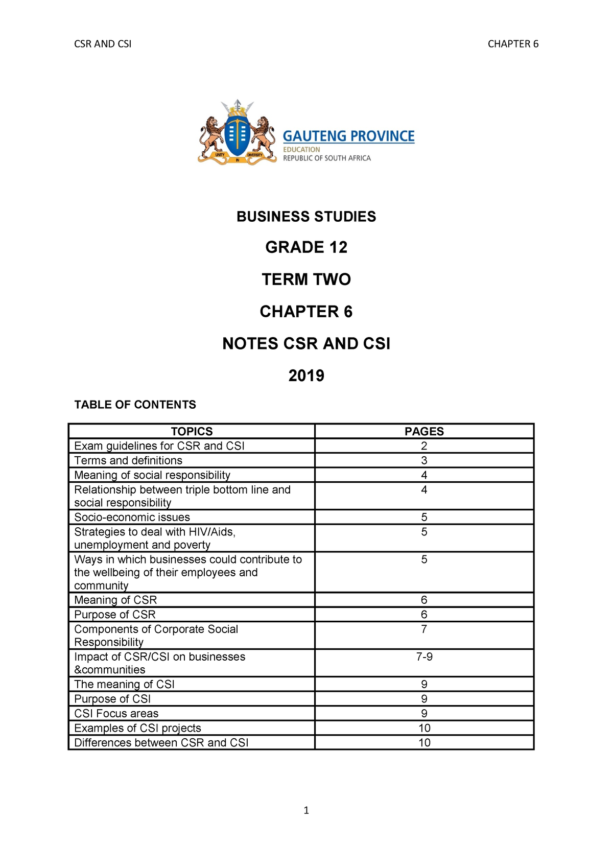 business studies grade 12 legislation essays