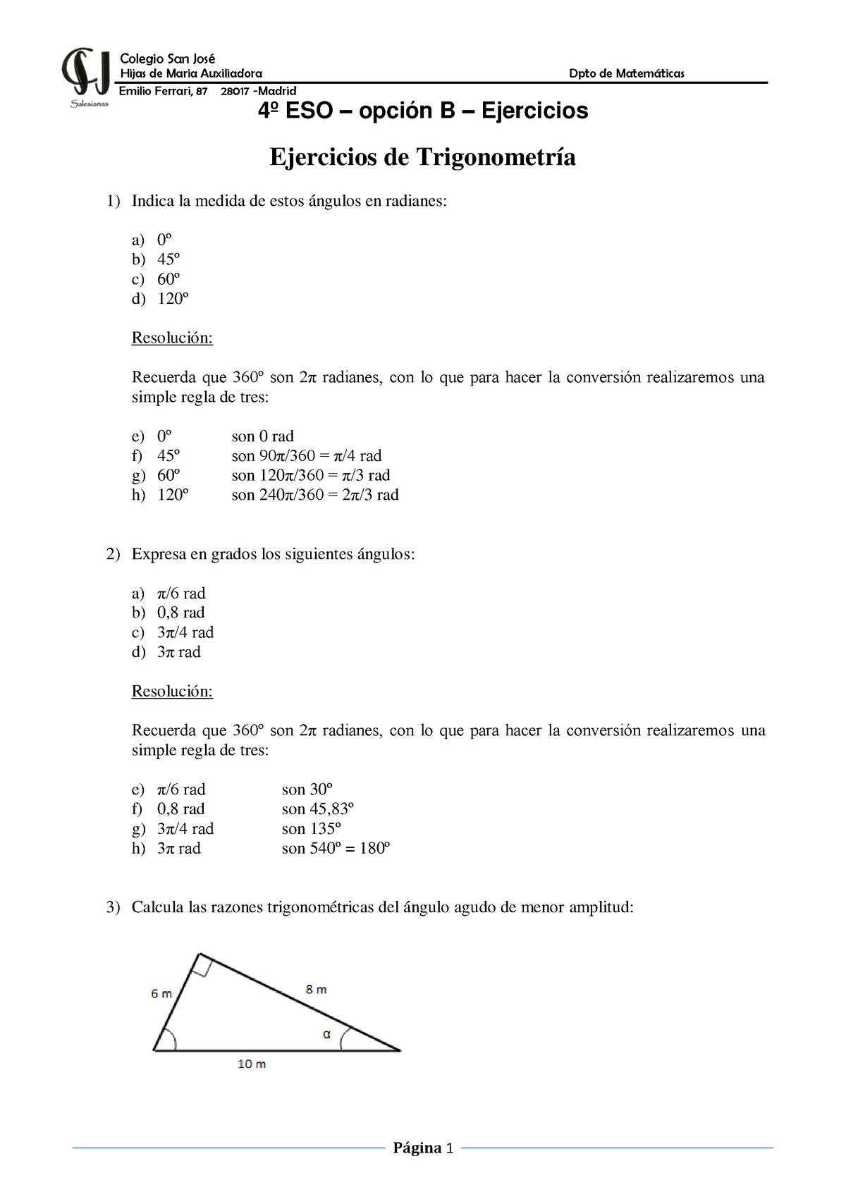 4º ESO Opción B 06 Trigonometría - Hijas De Maria Auxiliadora Dpto De ...