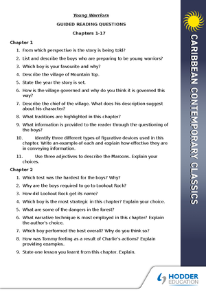 Young Warriors Lesson Plans - Sample Lesson Plan: Subject: English ...