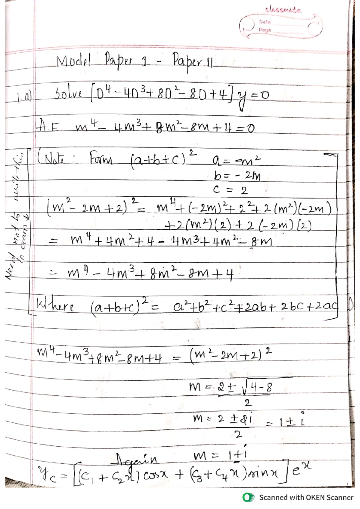 Model QP 1&2 Solutions EEE III - AV Mathematics-III for EC Engineering ...