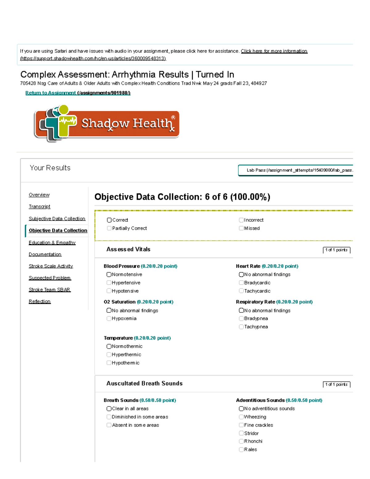 Digital Clinical Experience Shadow Health - tgphref