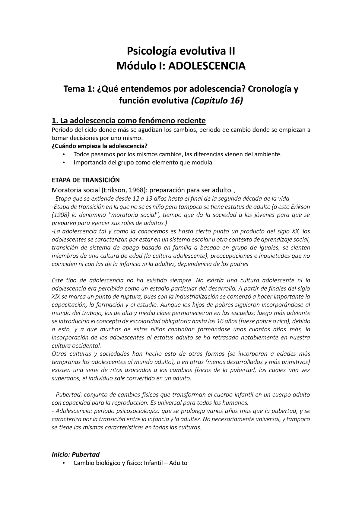 1 Adolescencia Evolutiva Ii I Adolescencia Tema 1 Entendemos Por Adolescencia Y Evolutiva 0899