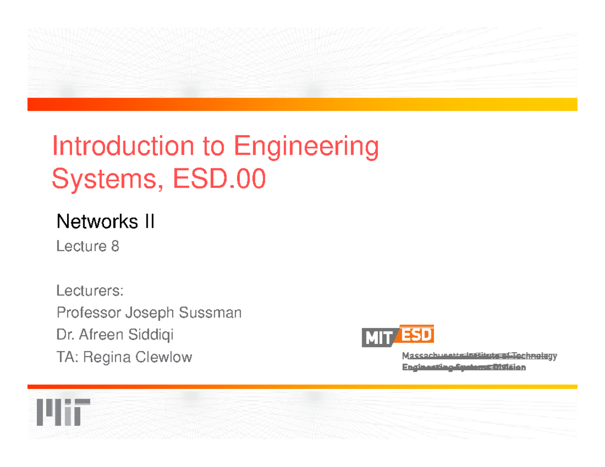 Lecture notes, lecture 8 - Introduction to Engineering Engineering ...
