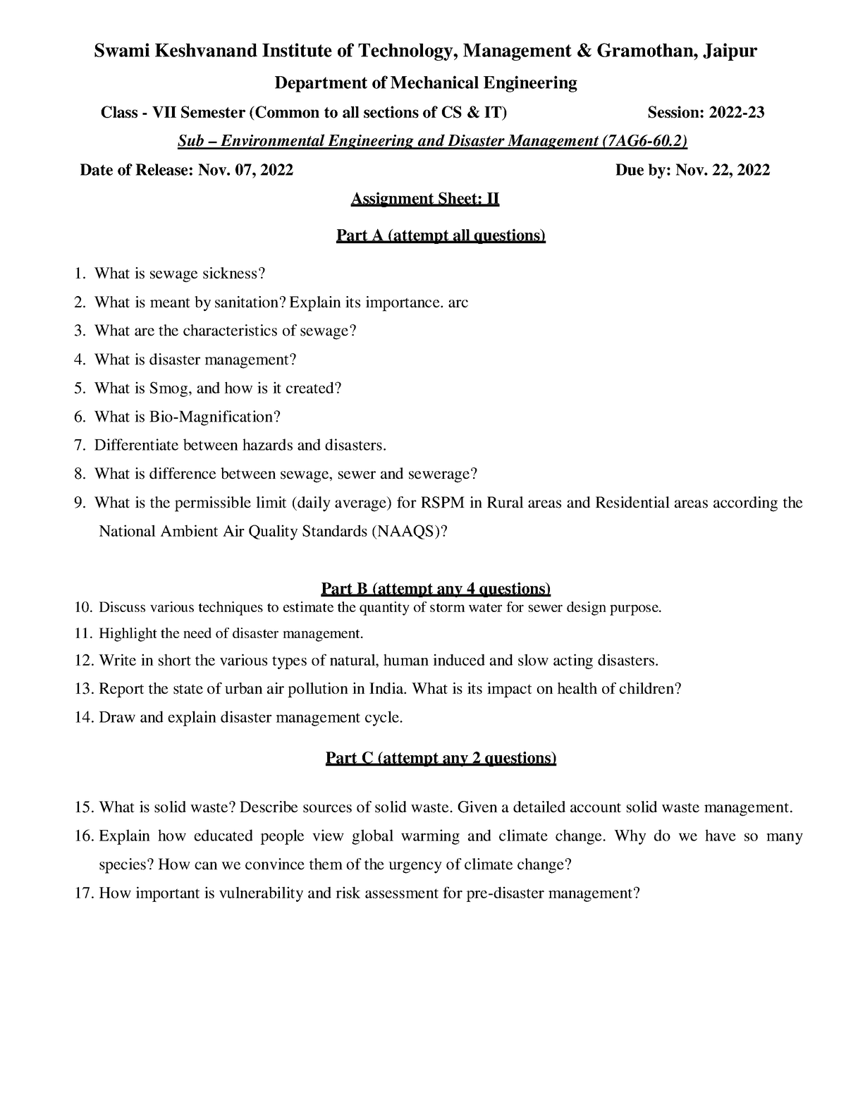 sbs electronic assignment answer book