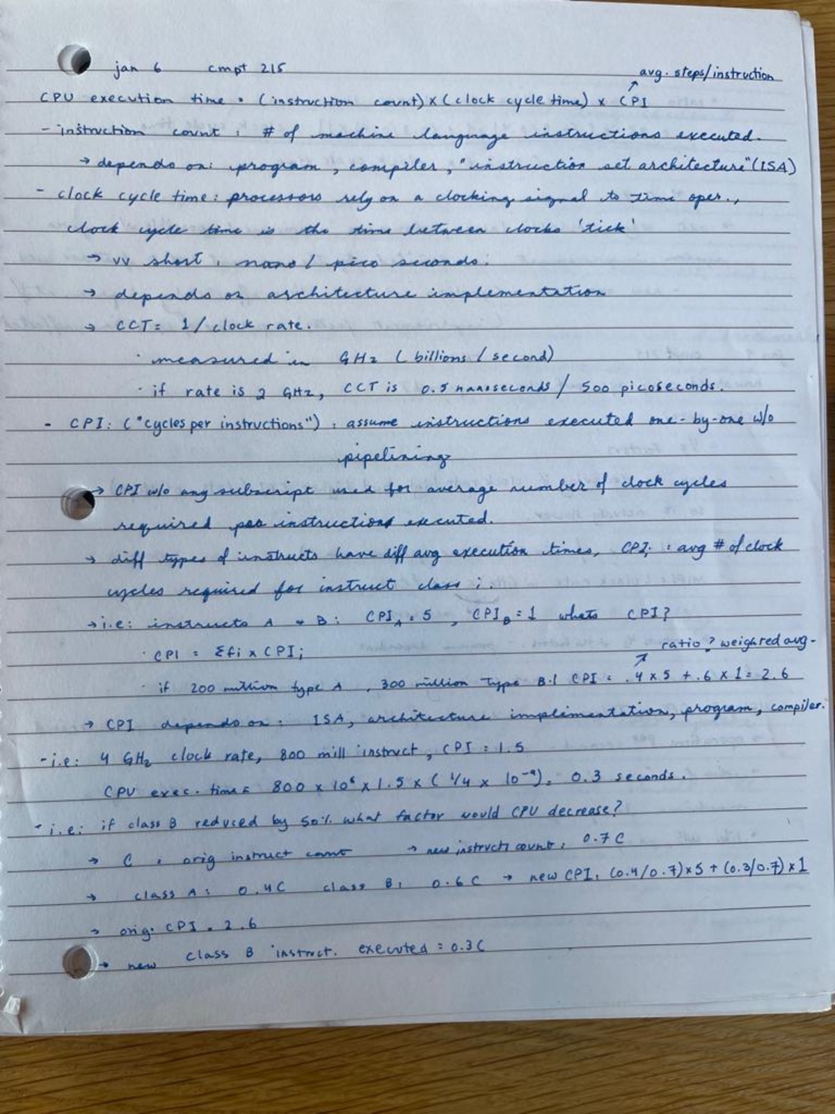 Jan6-jan11 - notes from jan 6 - jan 11 - Cmpt 215.3 - Studocu
