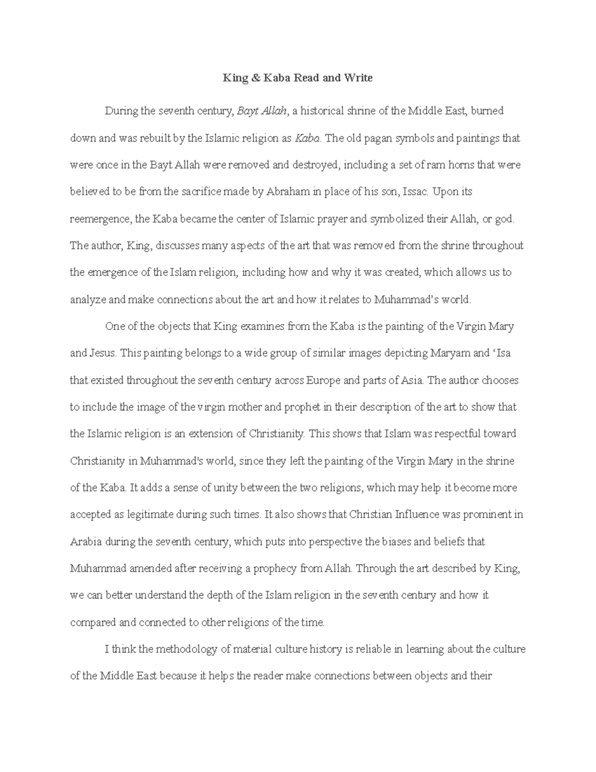 King & Kaba Read and Write - King & Kaba Read and Write During the ...
