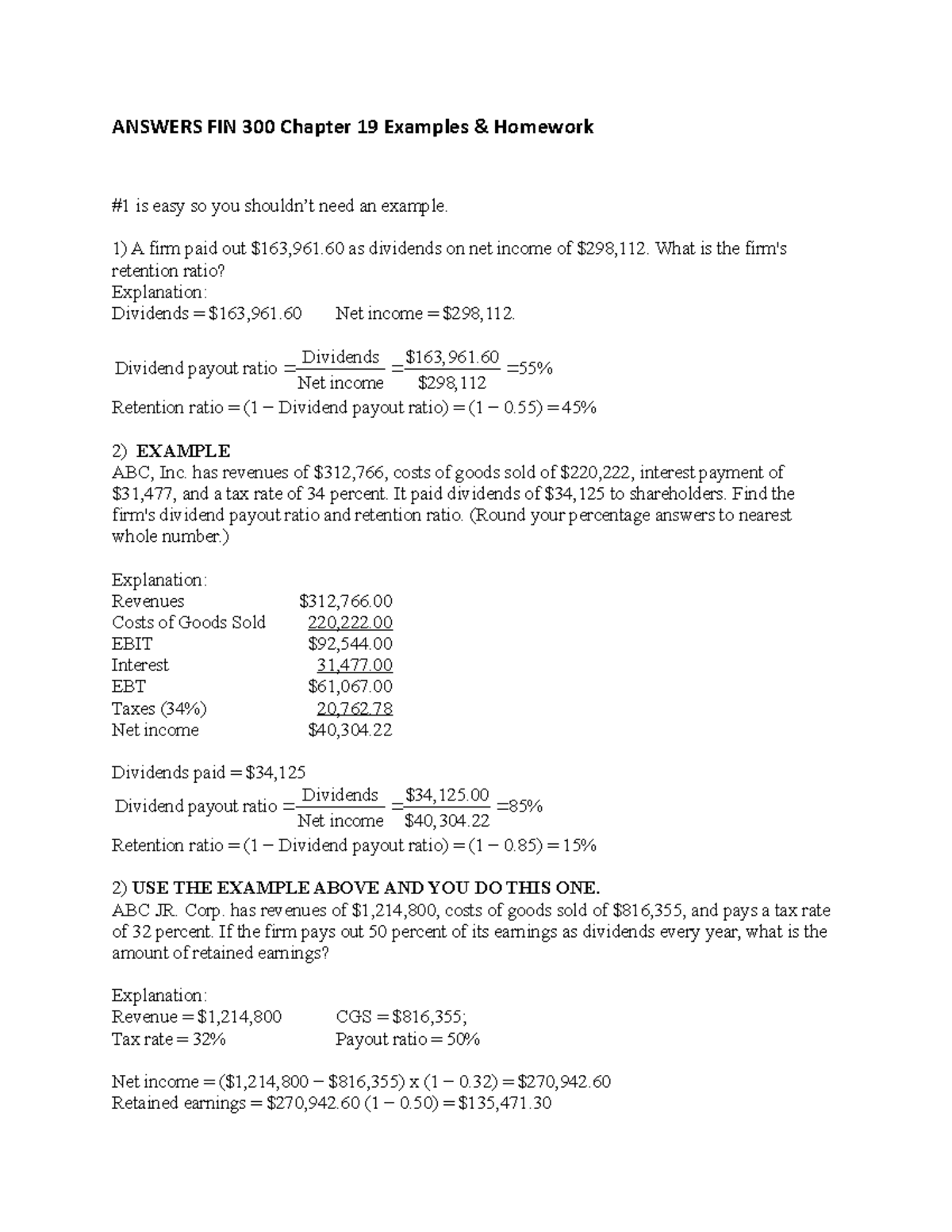 FIN 300 MATH Final study guide It is super good - ANSWERS FIN 300 ...