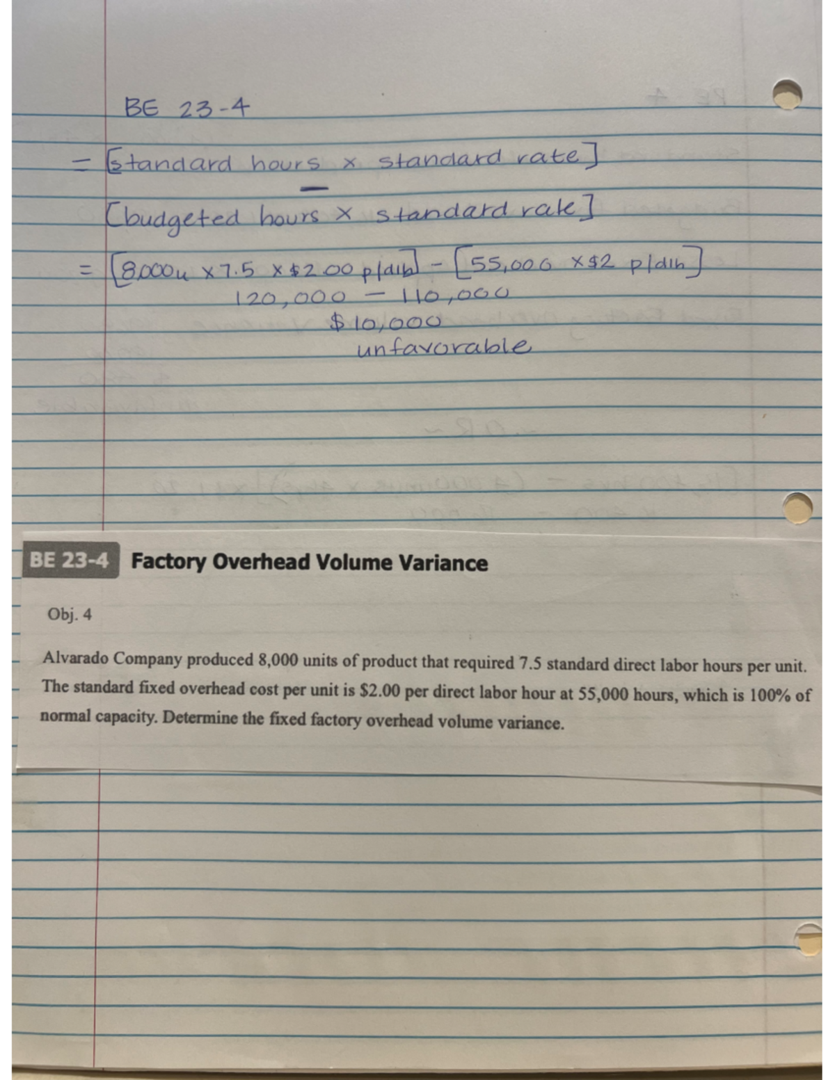 IMG 0099 - Chapter 23 FACTORY OVERHEAD VOLUME VARIANCE BASIC EXERCISE ...