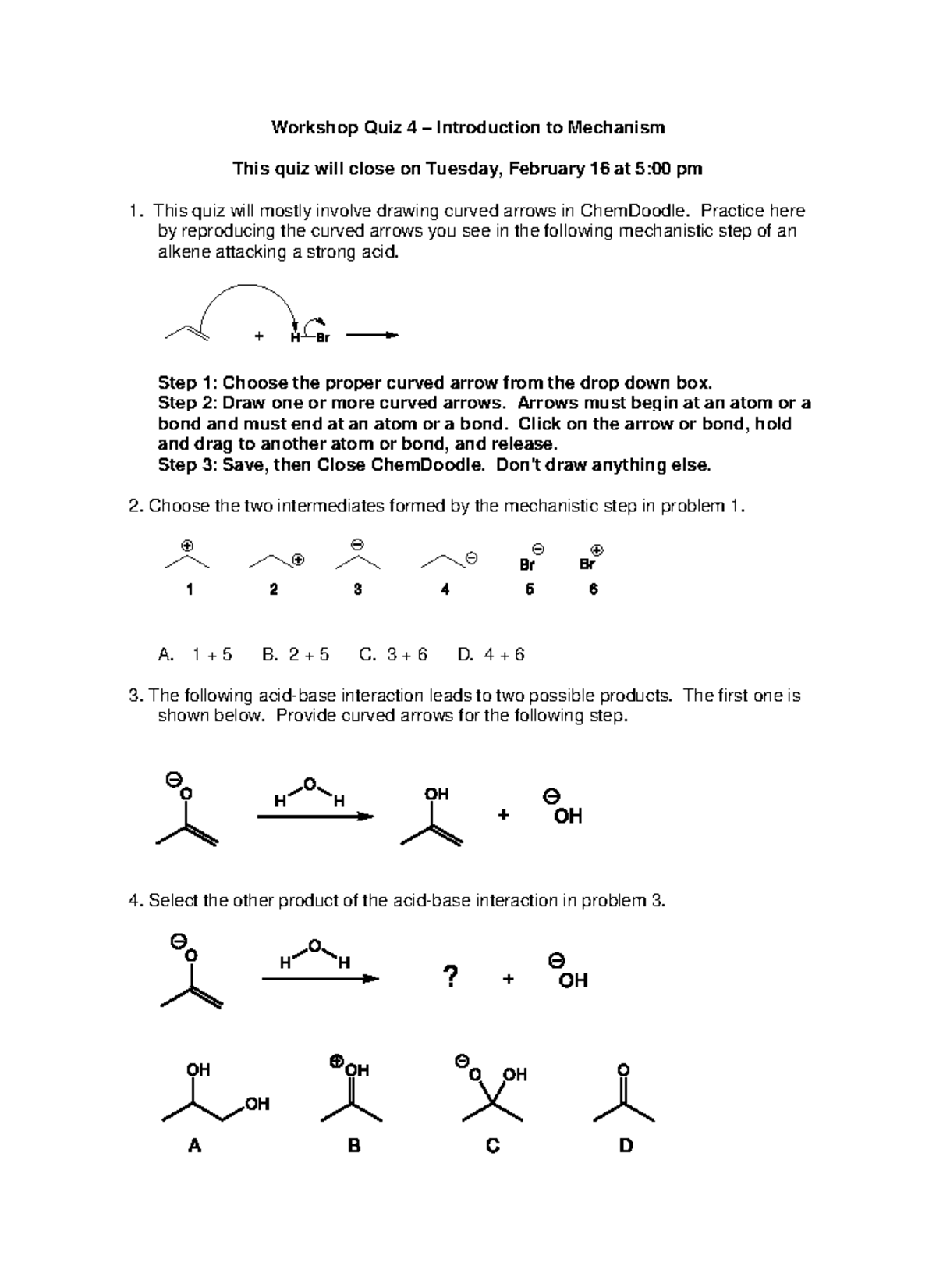 Quiz 4 Introduction to Mechanism Quiz 4 Introduction to