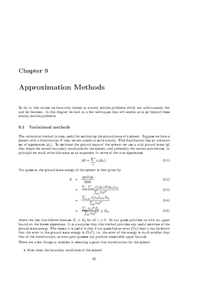 Lecture Notes - Time Dependent Perturbation Theory (ch 2) - Chapter 2 ...