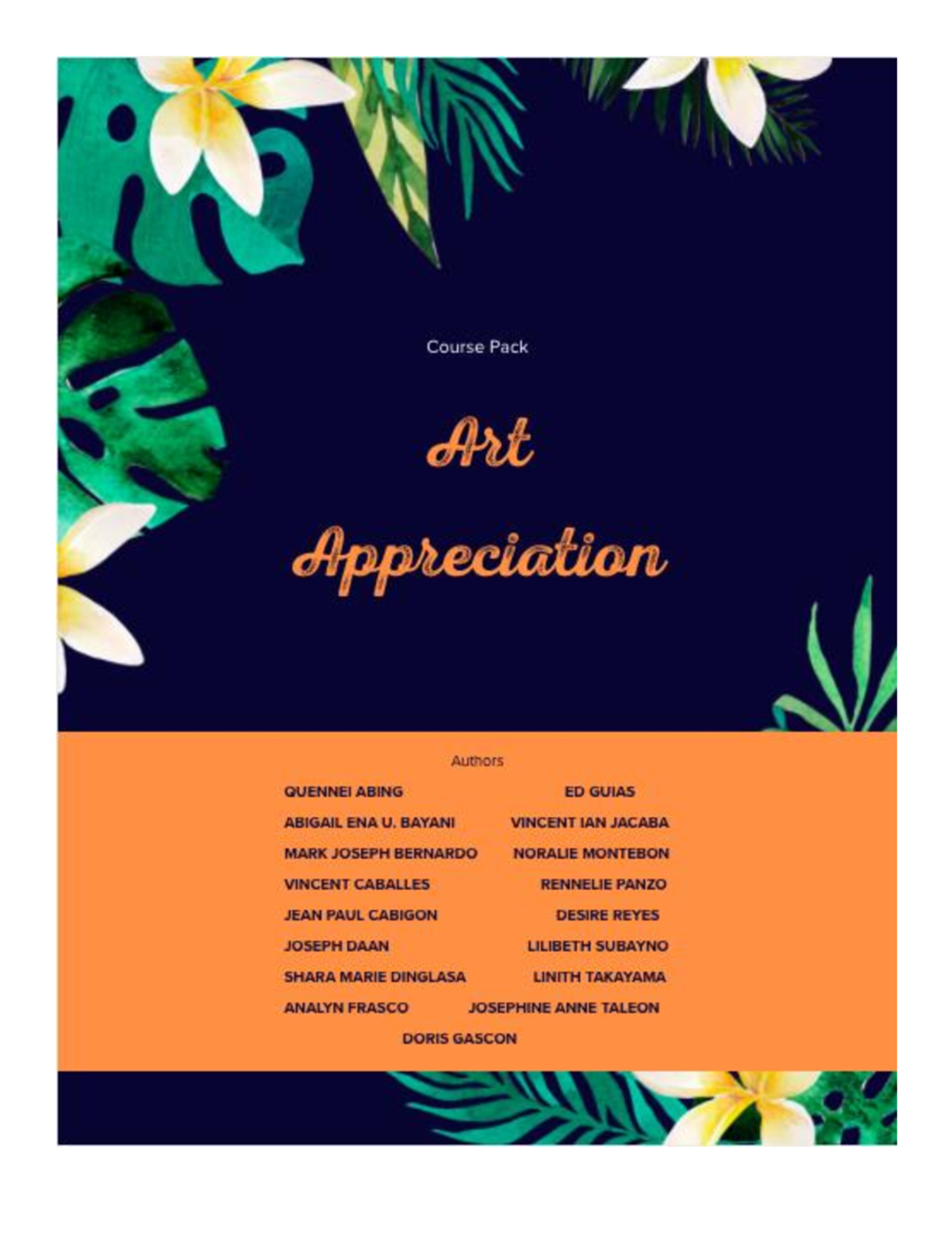Updated Art-Appreciation Course-Pack Prelim - Summary Humanities and ...