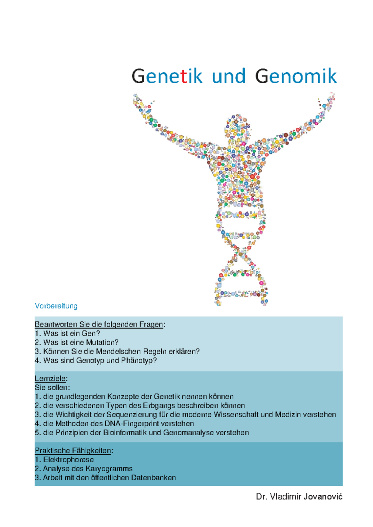 02-Skript-Genetik und Genomik - Vorbereitung Genetik und Genomik Dr ...