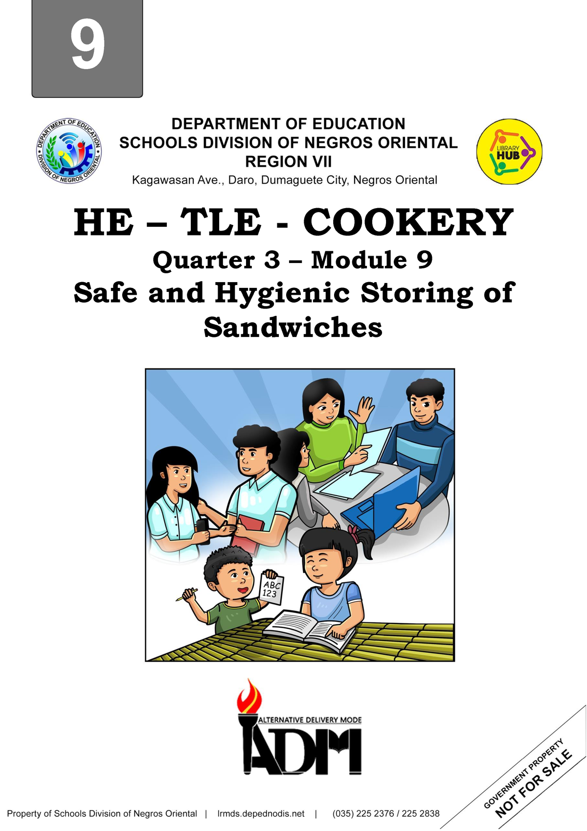 HE Cookery 9 Quarter 3 Module 9 - 9 HE – TLE - COOKERY Quarter 3 ...