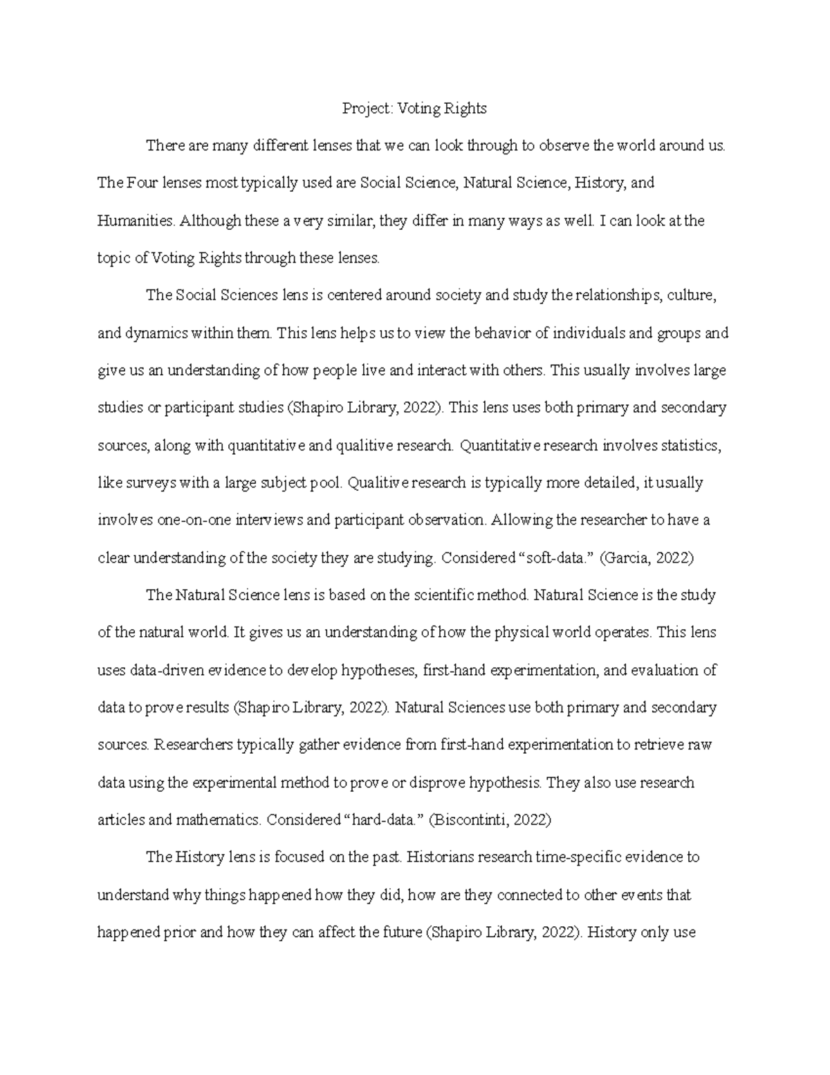 Project 7 Draft - Final assignment IDS-100 - Project: Voting Rights ...