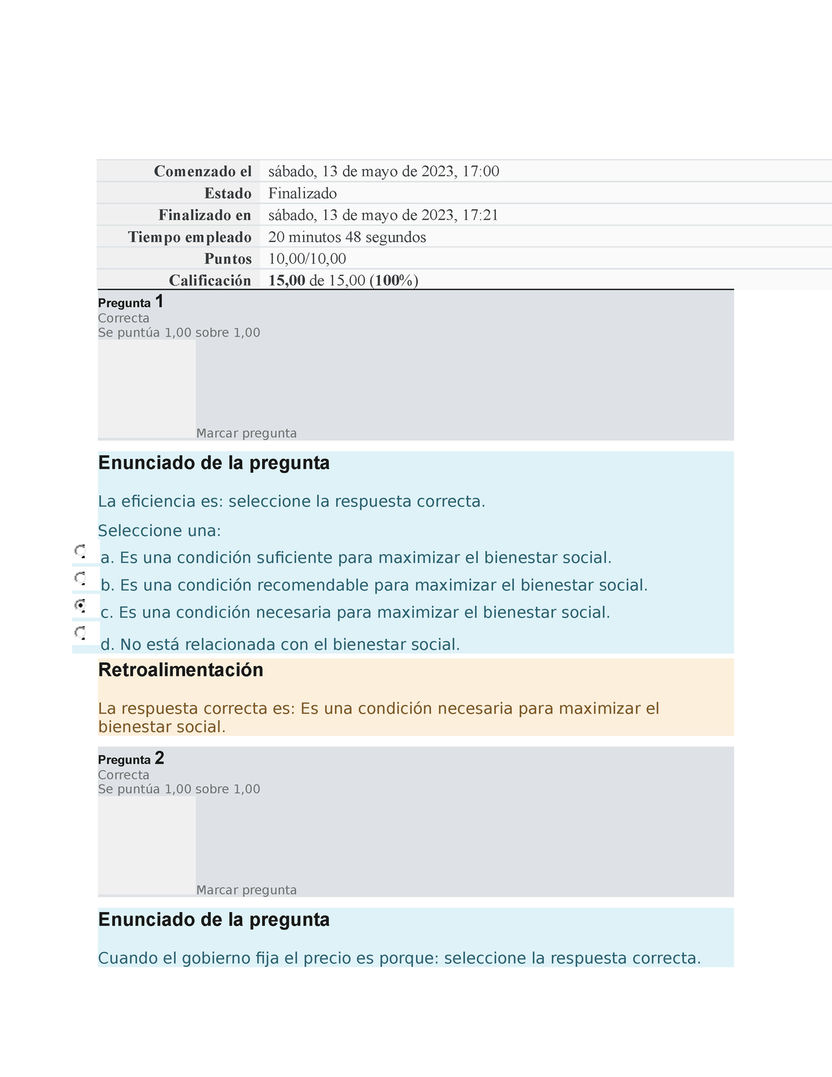 QUIZ3 - Cuestionario 3 - Comenzado El Sábado, 13 De Mayo De 2023, 17 ...